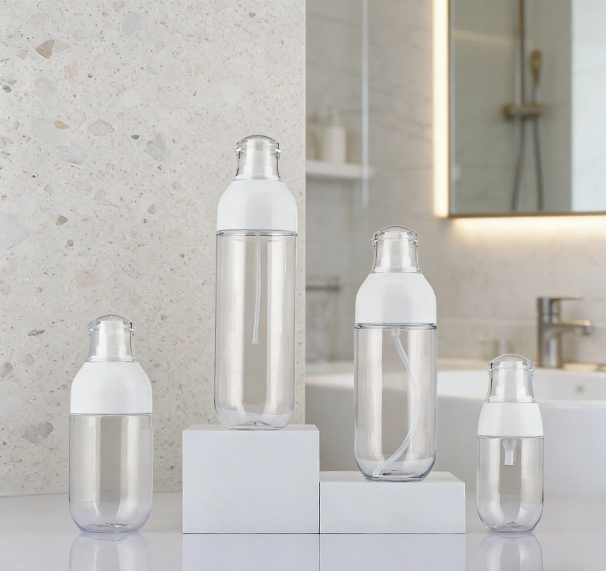 ODM Plastic Transparent 30/50/100/120/150/180ml Travel Size Portable Sprayer Fine Mist Spray Bottle