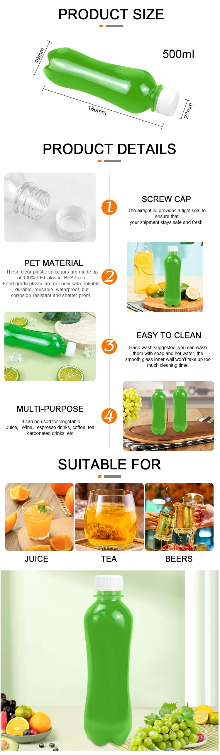 Juice Bottle Display