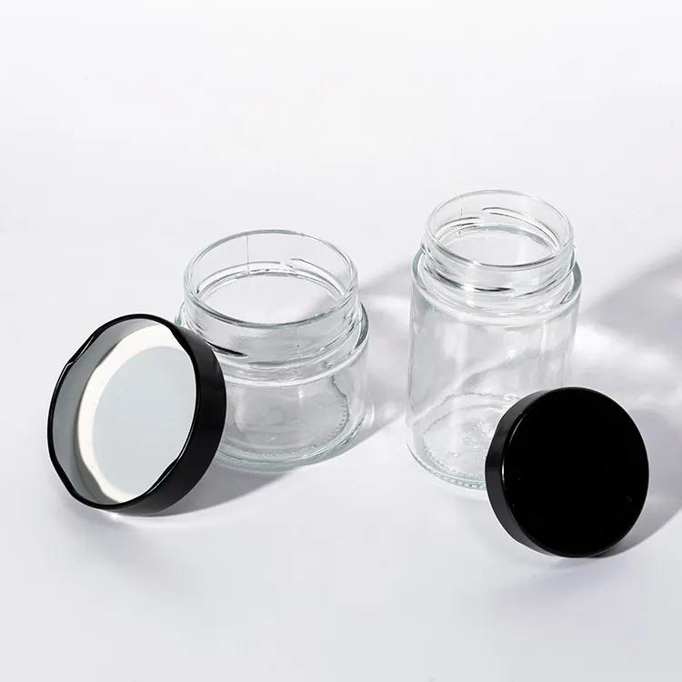 Cheap Empty Clear Candy Honey Spice 500ml Wide Mouth Food Plastic Jars with Screw Top Lids