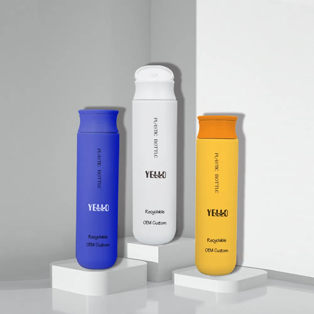 Wholesale Flip Top Cap HDPE Plastic Squeeze Body Lotion Shampoo Conditioner Packaging Facial Cleanser Face Wash Bottles