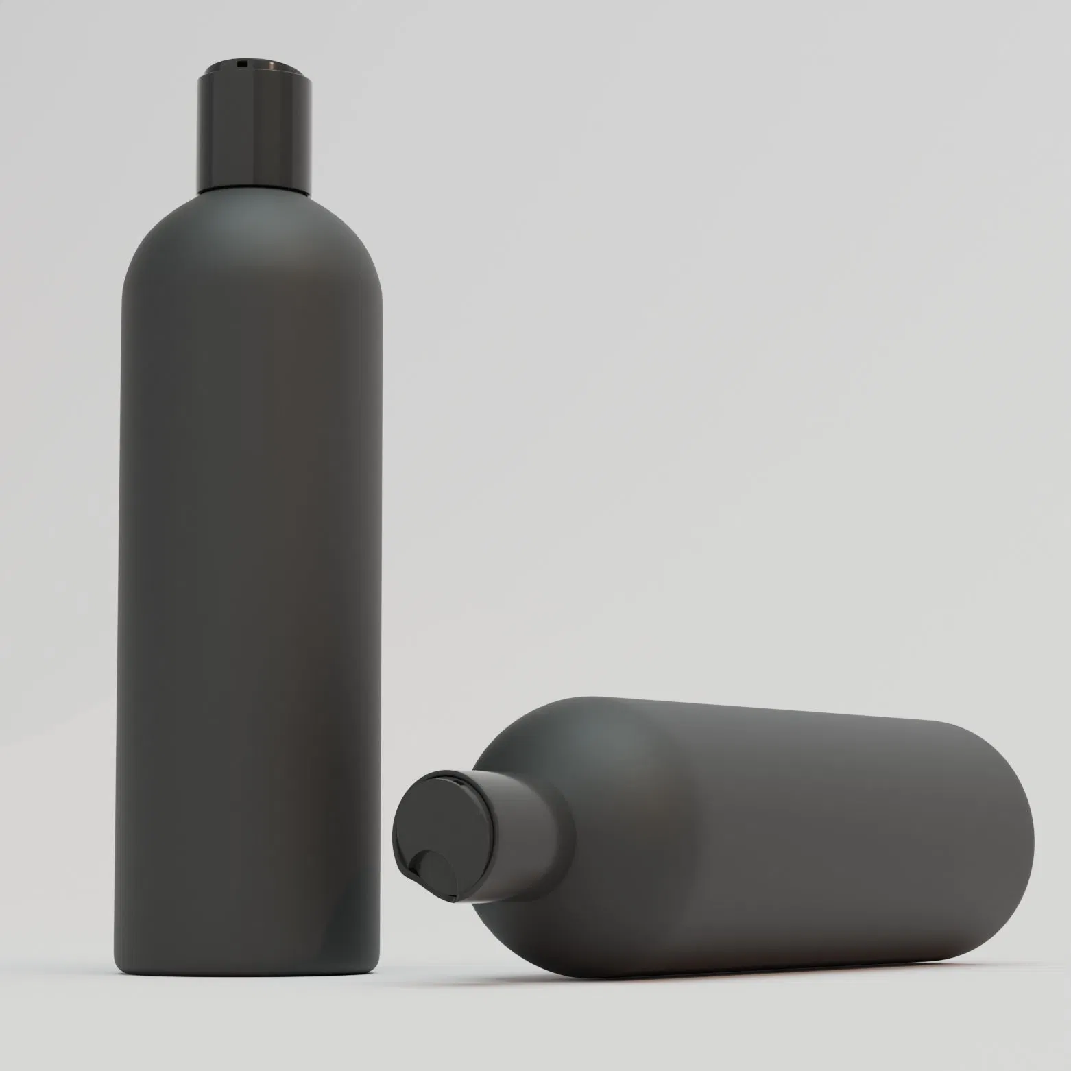 Custom 16oz 500ml 1000ml Boston Round HDPE Shower Gel Shampoo Body Care Cream Cosmetic Container Plastic Bottle Packaging