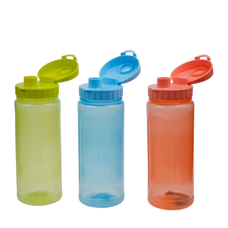 New Portable Plastic Milk Juice Clear Frosted Water Bottle Transparent Square Leak-Proof Outdoor Sport Travel Camping Bottle Drinkware