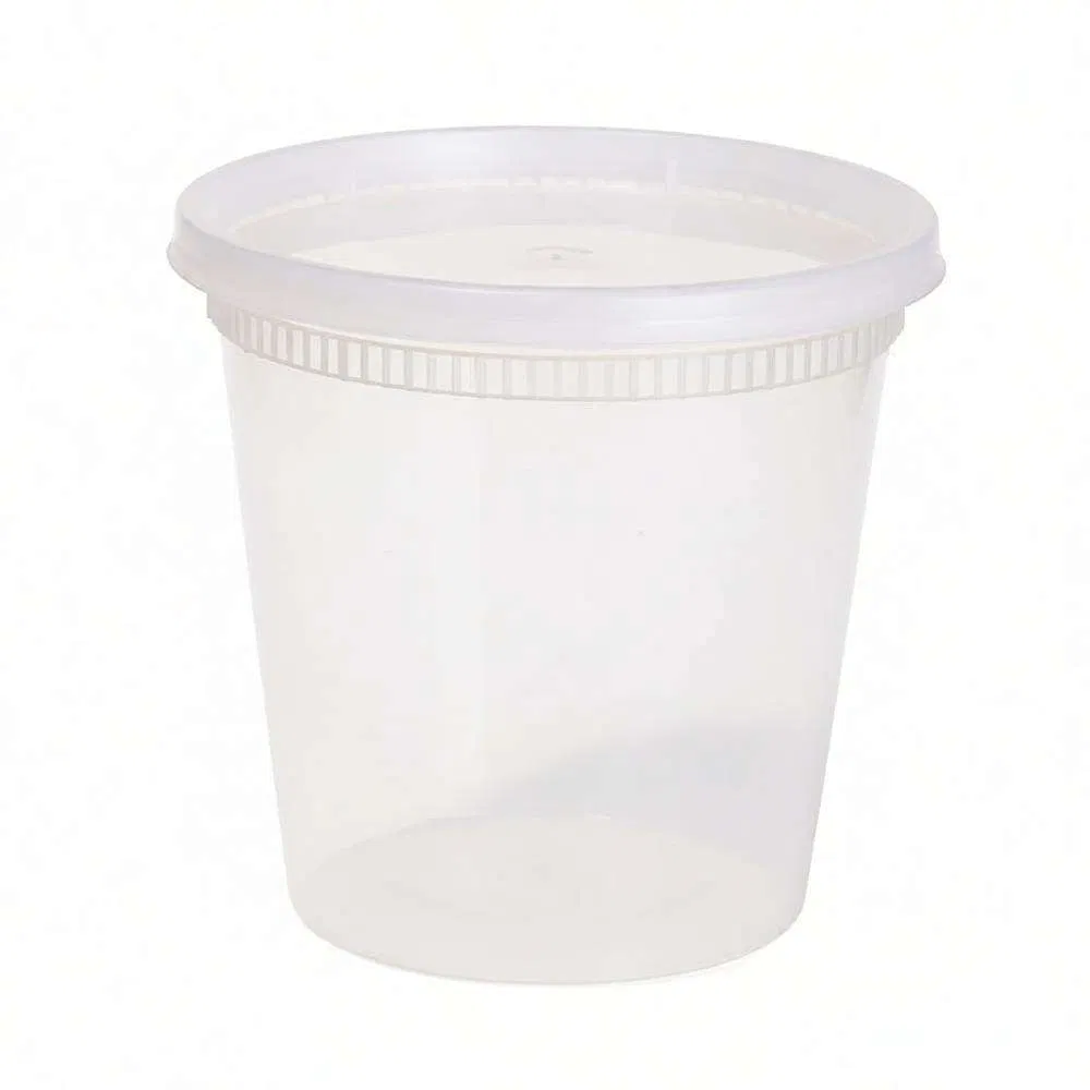 8oz 12oz 16oz 24oz 32oz 64oz High Quality Food Grade PP Disposable Leakproof Recyclable Microwavable Food Storage Soup/Deli