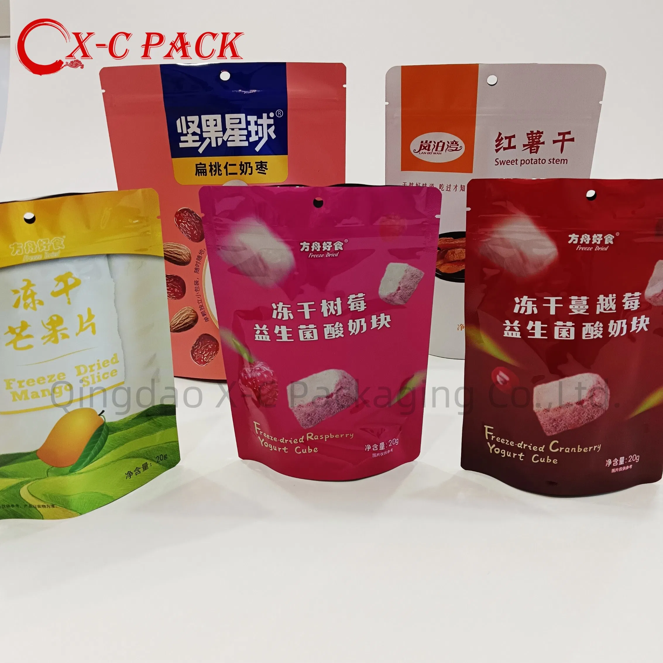 Customized Chinese Manufacturers Wholesale Resealable and Recyclable Plastic Aluminum Foil Packaged Chocolate, Cereal and Dairy Products