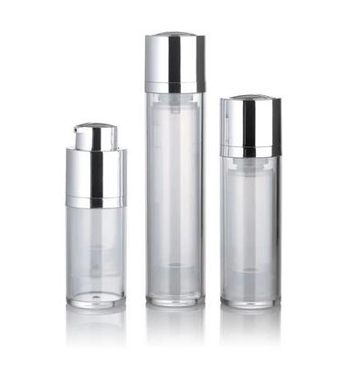 Airless Clear Pump Bottles Cosmetic Travel Size Dispenser Vacuum Plastic travel Bottles