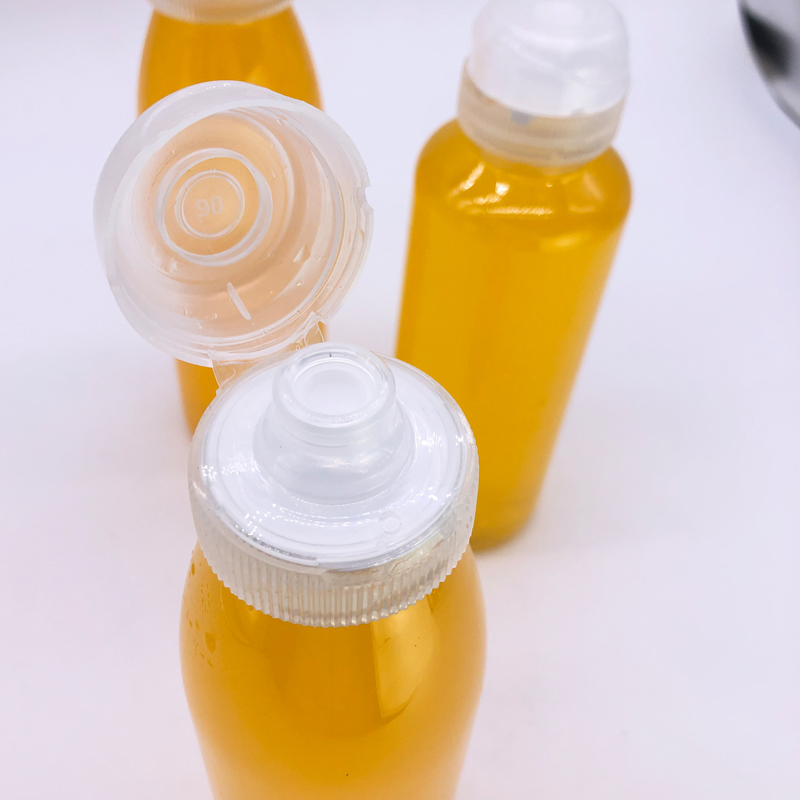 250ml 350ml 720ml Free Samples BPA Free Food Grade Ketchup Bottles Pet Plastic Squeeze Honey Bottles with Flip Custom La Top Cap