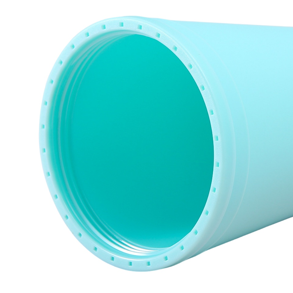 16oz BPA Free Kids and Adults Colored Double Wall Plastic Cup Outdoor Drinking Plastic Acrylic Water Bottles