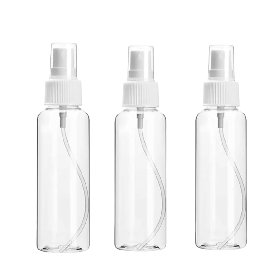 30ml 50ml 60ml 100ml 120ml Pet Plastic Mist Spray Bottle Clear Spray Bottle