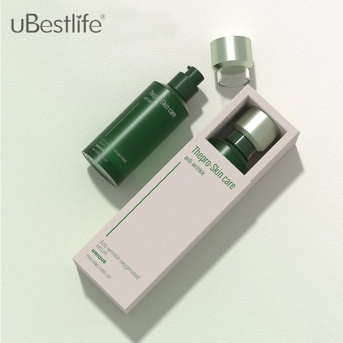 Phg Lotion Bottle Luxury Package 15ml 30ml 50ml Empty Round Skincare Essential Oil Pump Cosmetic Serum Plastic Pet Bottle