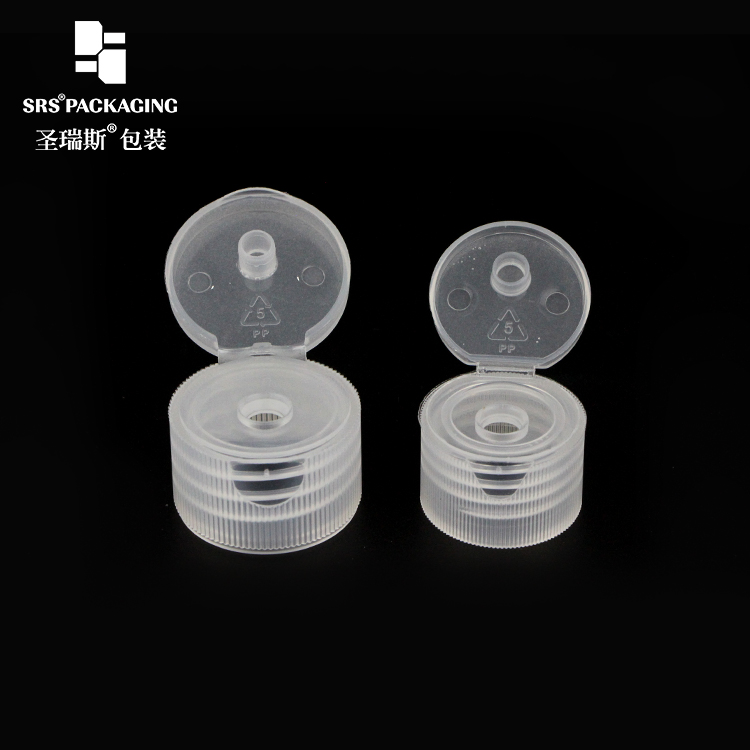 Cosmetic Packaging Bottle Accessories Flip Top Cap for Plastic Bottles
