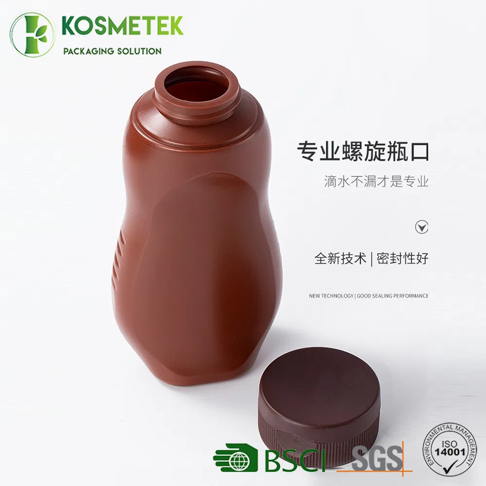 OEM Service Lightweight Plastic Sauce Jam Squeeze Bottle for Commercial Kitchen