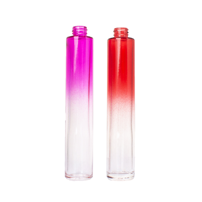 30ml 60ml Colored Cylindrical Spray Perfume Bottles with Metal/Plastic Lid