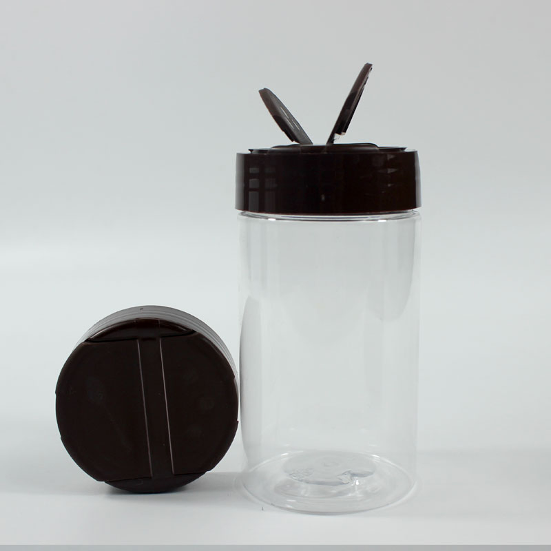Pet Plastic Seasoning Bottle Salt and Pepper Bottle Jar Kitchen Plastic Spice Shaker Bottles