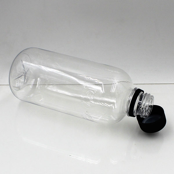 Food Grade Disposable Transparent Pet 350ml 12 Oz Clear Plastic Juice Beverage Bottles with Child Proof Cap