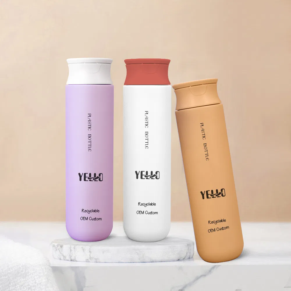 Wholesale Flip Top Cap HDPE Plastic Squeeze Body Lotion Shampoo Conditioner Packaging Facial Cleanser Face Wash Bottles