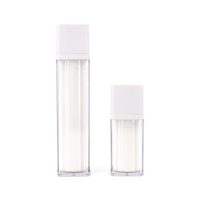 Hot Sale High Quality Custom Refillable Plastic Acrylic Twist Lid Airless Serum Pump Lotion Cream Bottle for Cosmetic