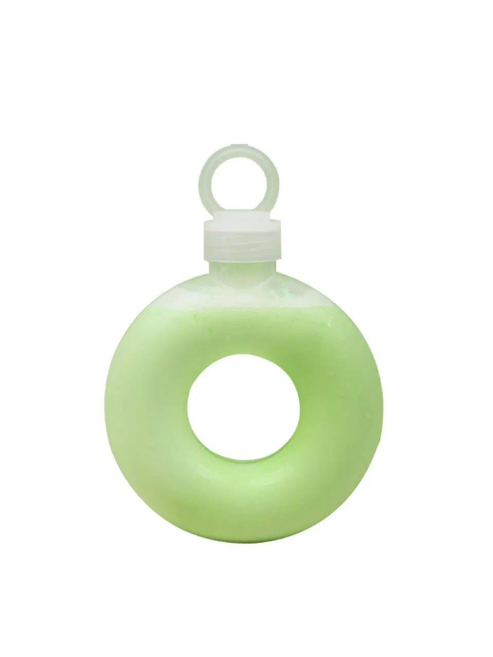 Red Donut Milk Tea Bottle Disposable Plastic Beverage Coffee Juice Round Circle Bottle