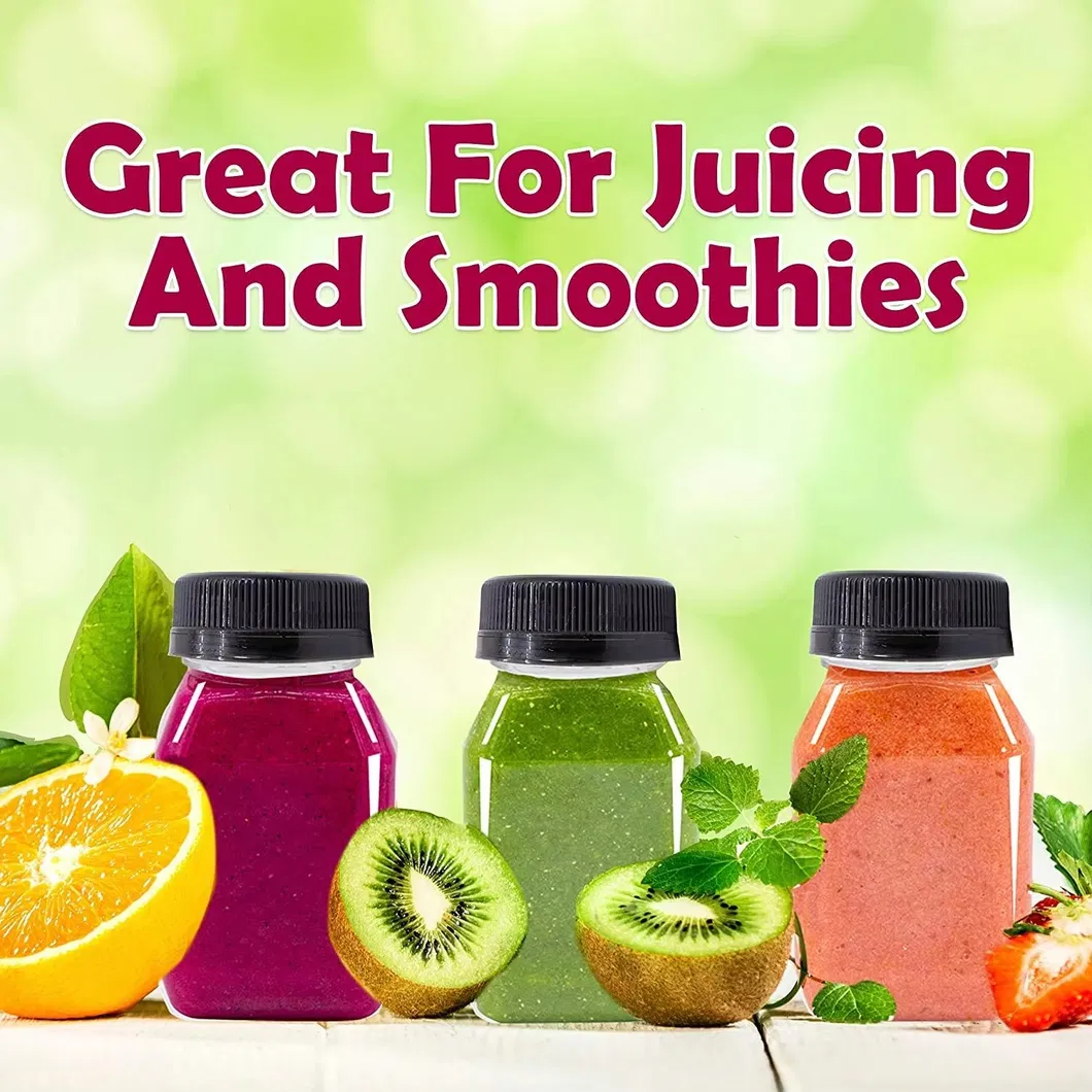 Square Empty Plastic Juice Bottle