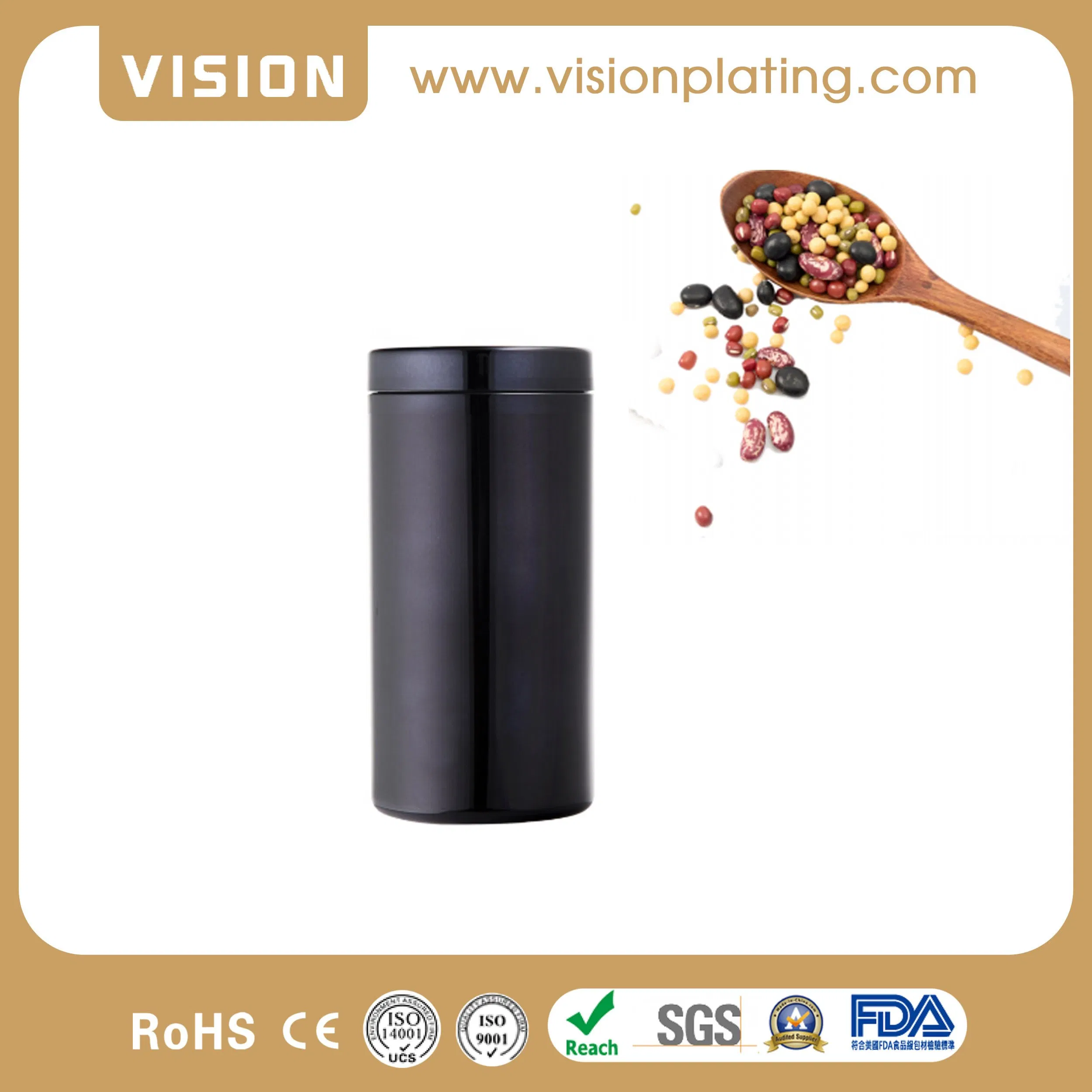 32oz Wholesale Canister HDPE Glossy Plastic Jar Storage Food Packaging Bottle