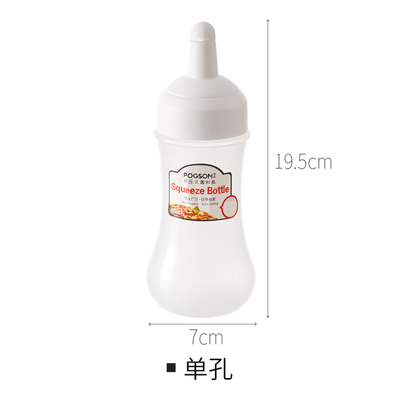 Household Plastic Squeeze Sauce Bottle Kitchen Tomato Salad 5 Hole Squeeze Bottle