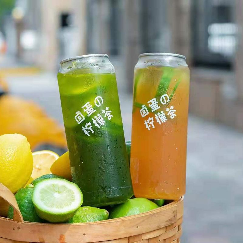 Food Grade Plastic Bottle Disposable Beverage Juice Pet Plastic Can