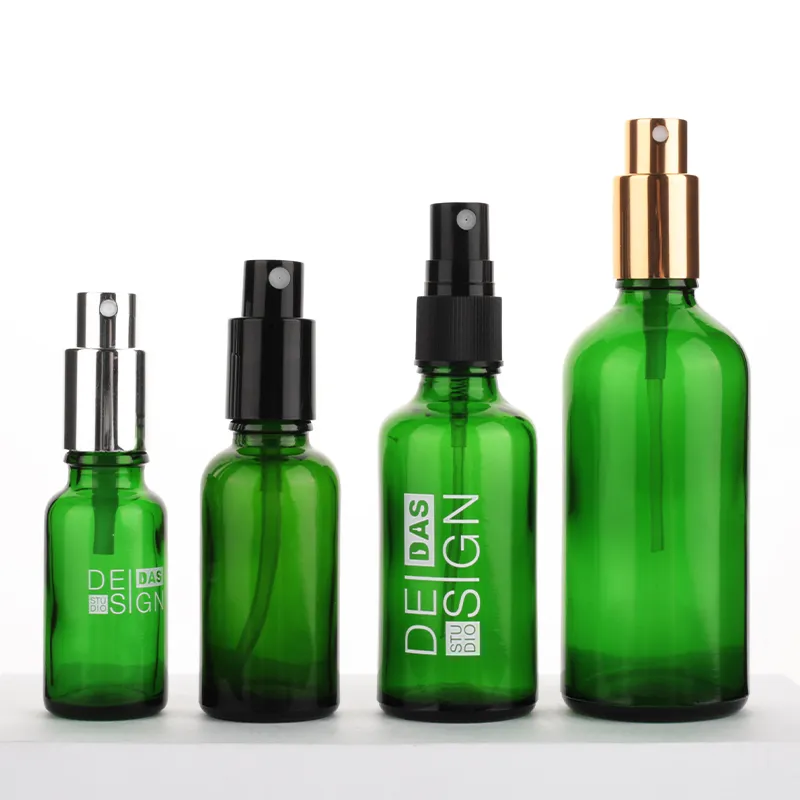 Green Glass Bottle Detail 7