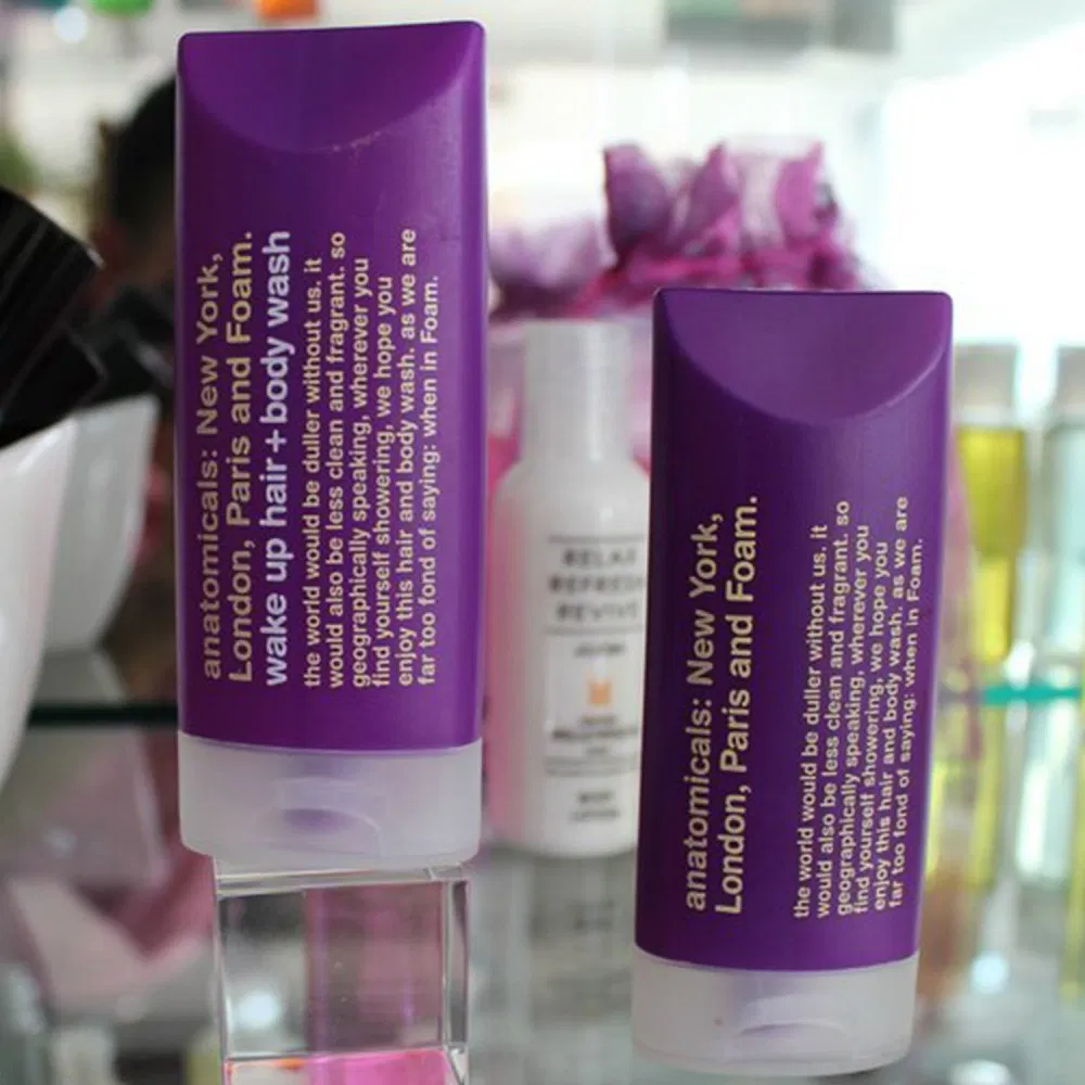 Custom Eco Friendly HDPE 200ml 300ml 400ml 16oz Green Squeeze Plastic Shampoo Bottle 8oz Body Lotion Jar 02