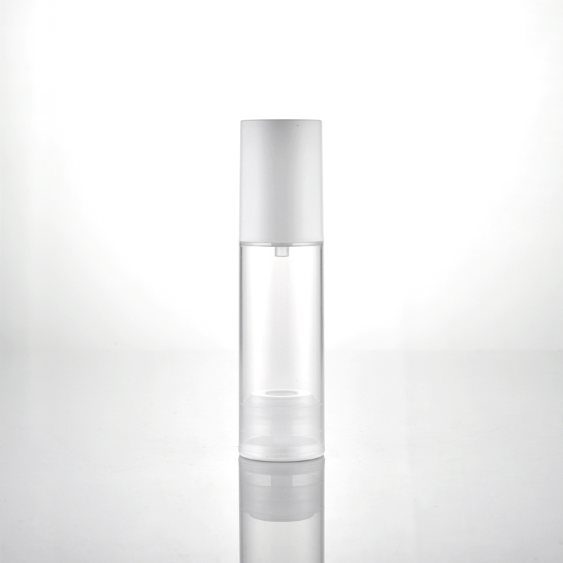 New Design Refillable Plastic Cosmetic Airless Bottle with Lotion Transparent PP Bottle
