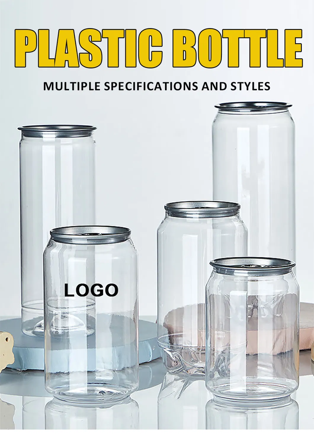 Empty Plastic Pet Cans