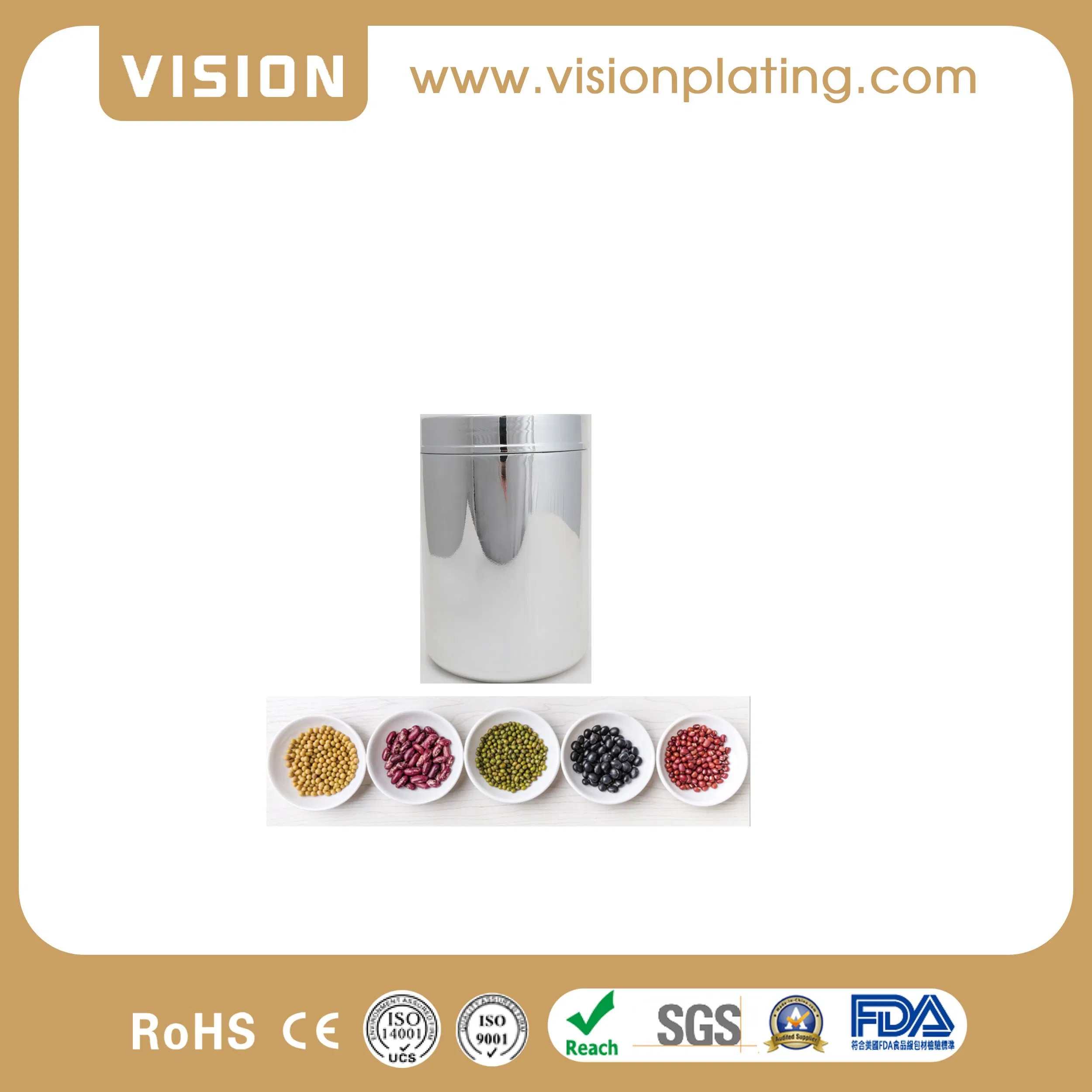 32oz Wholesale Canister HDPE Glossy Plastic Jar Storage Food Packaging Bottle