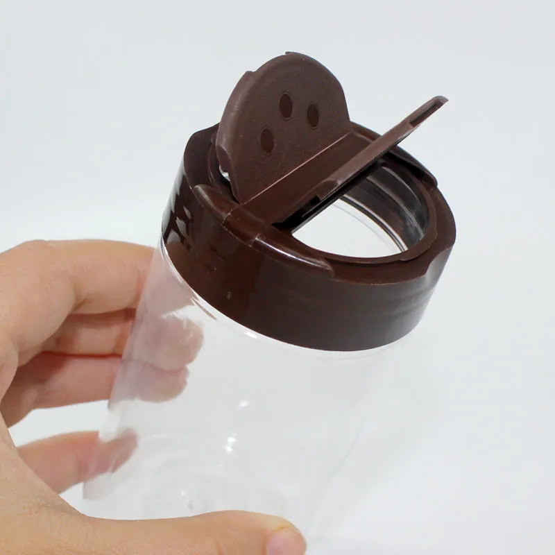 Brown cap seasoning bottle