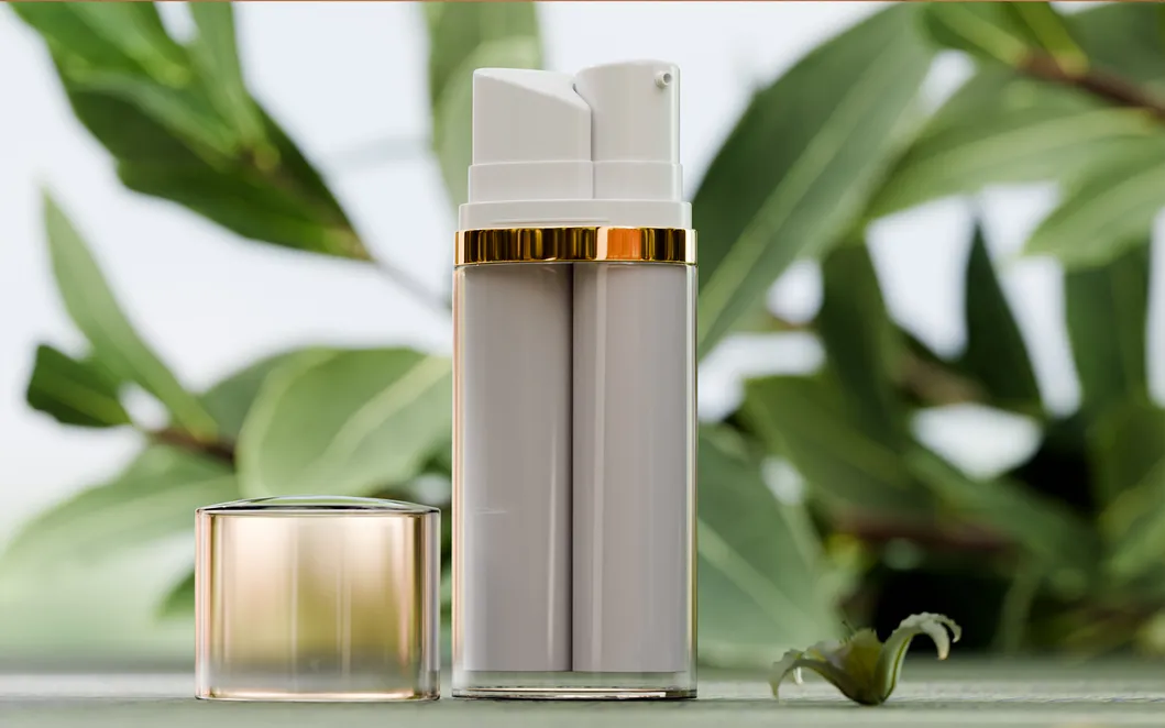 15 Ml Dual Compartment Lotion Pump Plastic Bottle