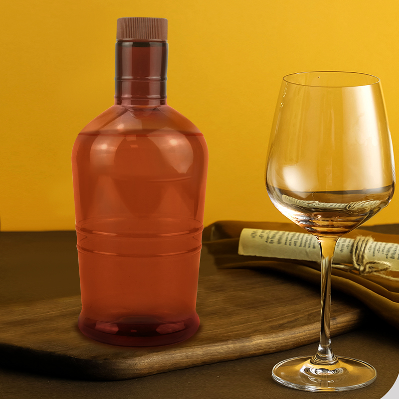 Empty Disposable Carbonated Drinking Water Pet Bottle for Soda Plastic Wine Bottles with Screw Cap for Drinks