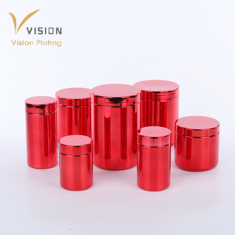 Red Refill Packaging Containers Using Empty Plastic Bottles