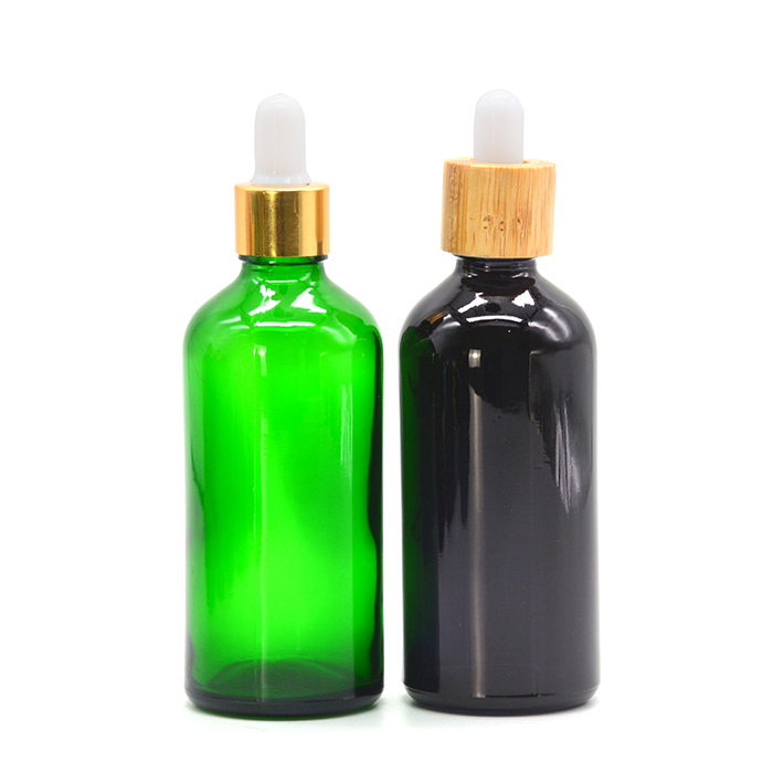 Colored Essential Oil Plastic Bottle with Plastic Emulsion Pump Transparent Over Cap