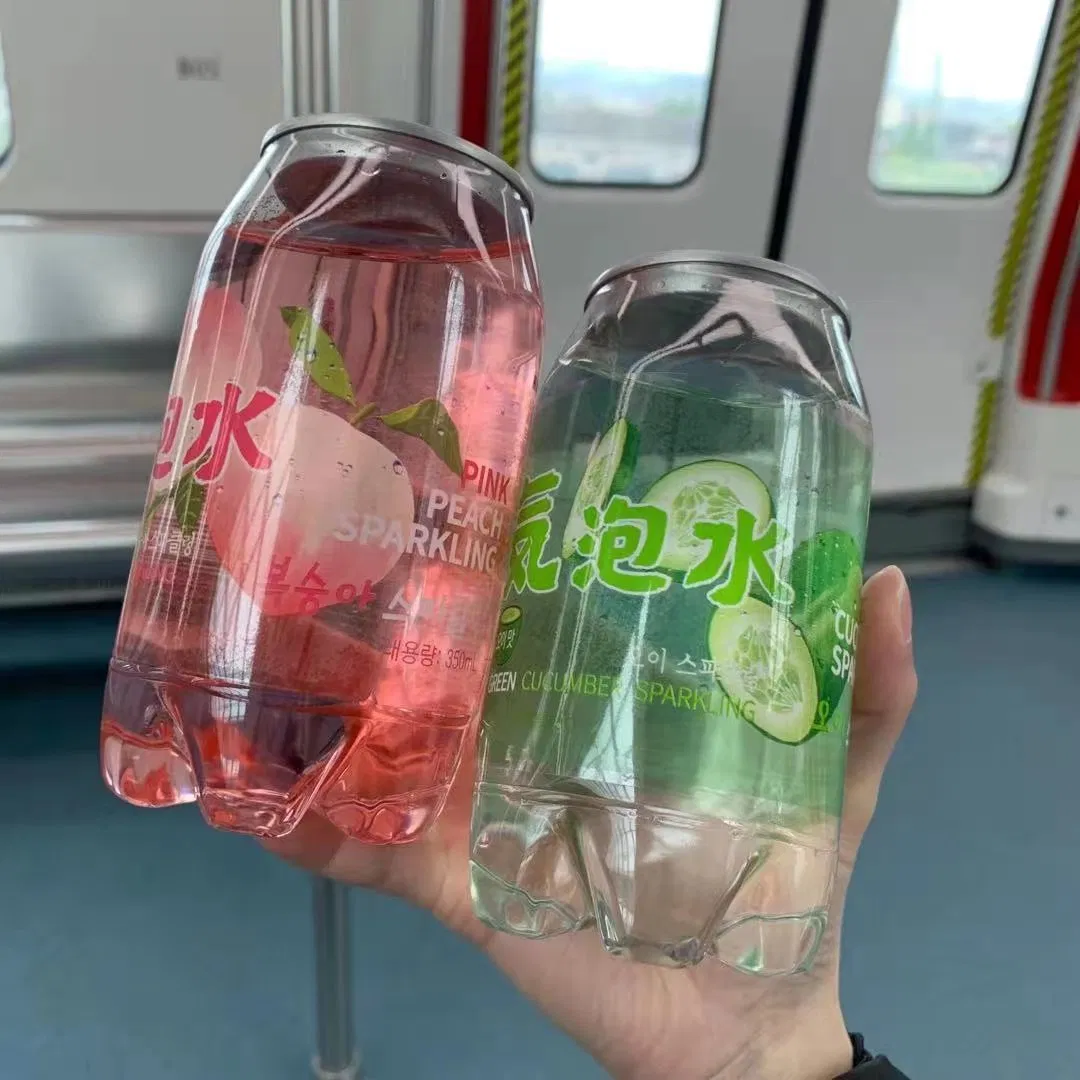 500ml Pet Beverage Drink with Aluminum Lid The Bottle Pet Can with Easy Open Lid Can