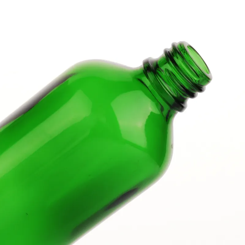 Green Glass Bottle Detail 1