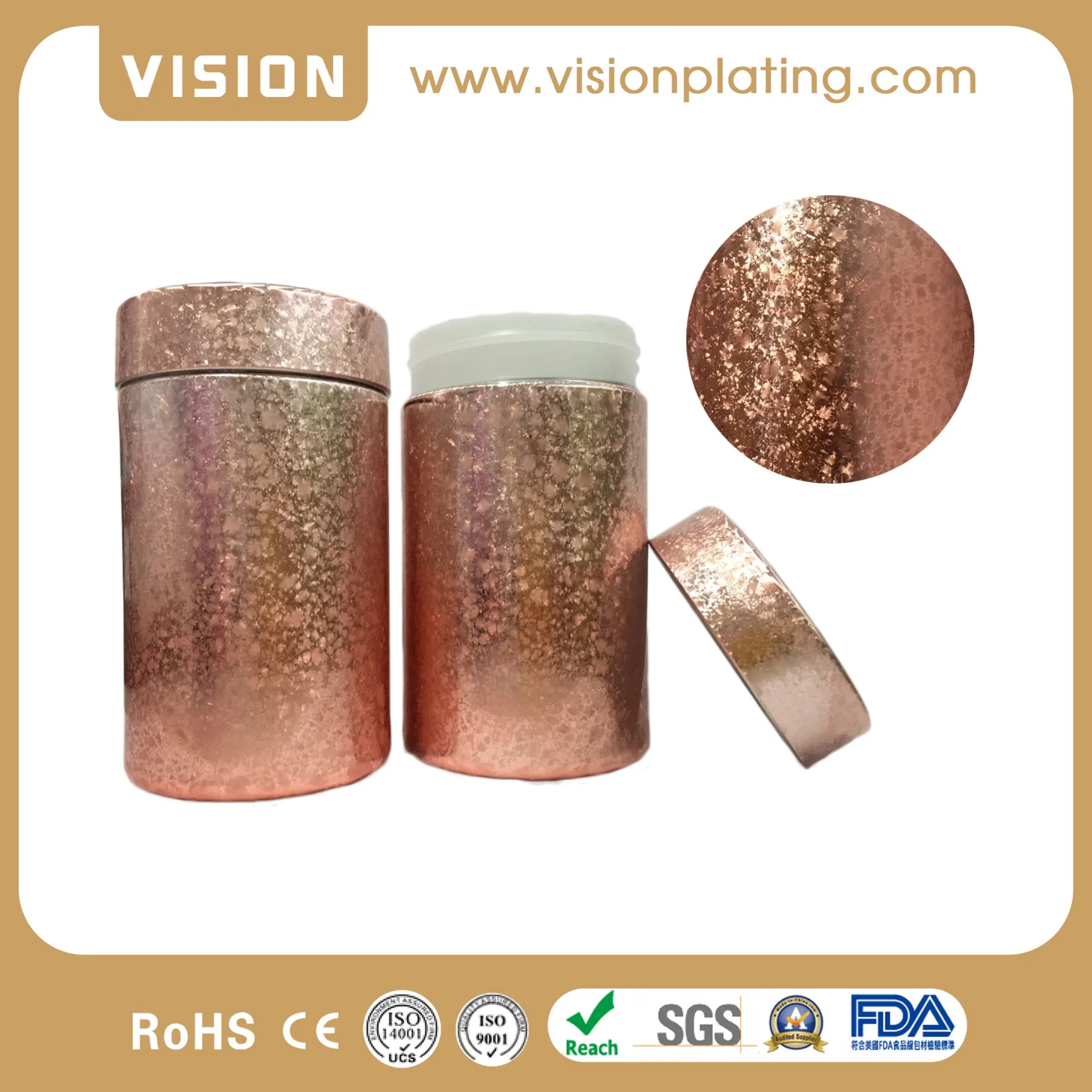 8 Oz HDPE Ice Flower Effect Plastic Bottle Storage Jar Plastic Cans Food Container