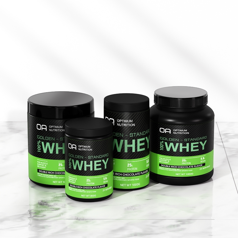 Empty HDPE Plastic Food Supplement Protein Powder Bottle Container Jar