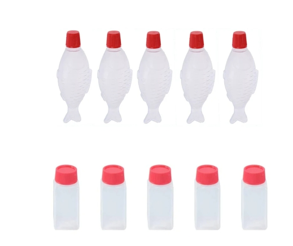 Multi Size Disposable Plastic Sauce Cup Bottle with Lids Leak-Proof Food Sauce Dish Wholesale