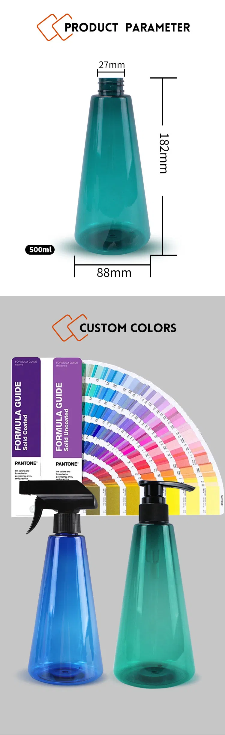 PCR Pet Plastic Shampoo Bottle