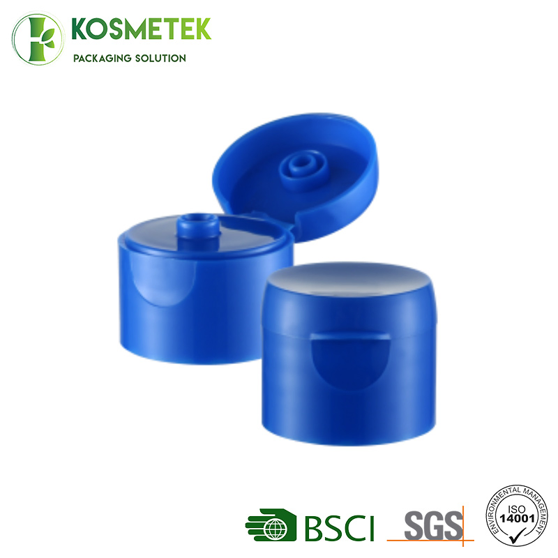 Cosmetic Packaging 32/400 PP Plastic Flip Top Shampoo Bottle Cover Cap