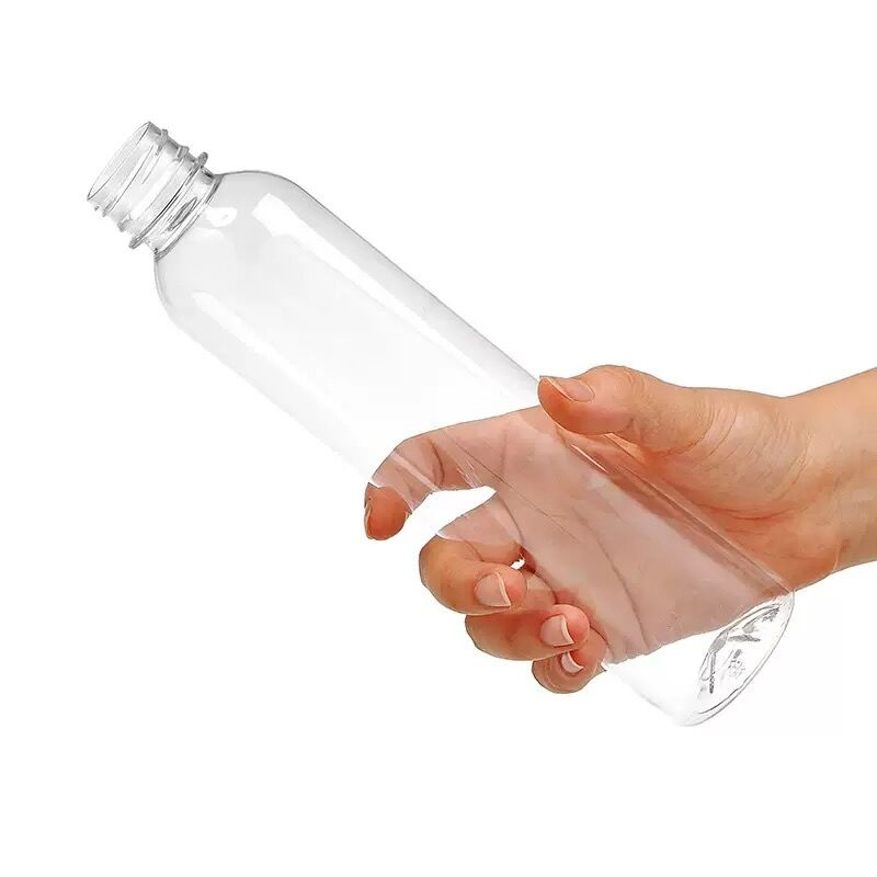 Factory Direct Supply 200~500ml Transparent Round Pet Mineral Water Bottles Disposable Plastic Beverage Juice Drinking Bottle