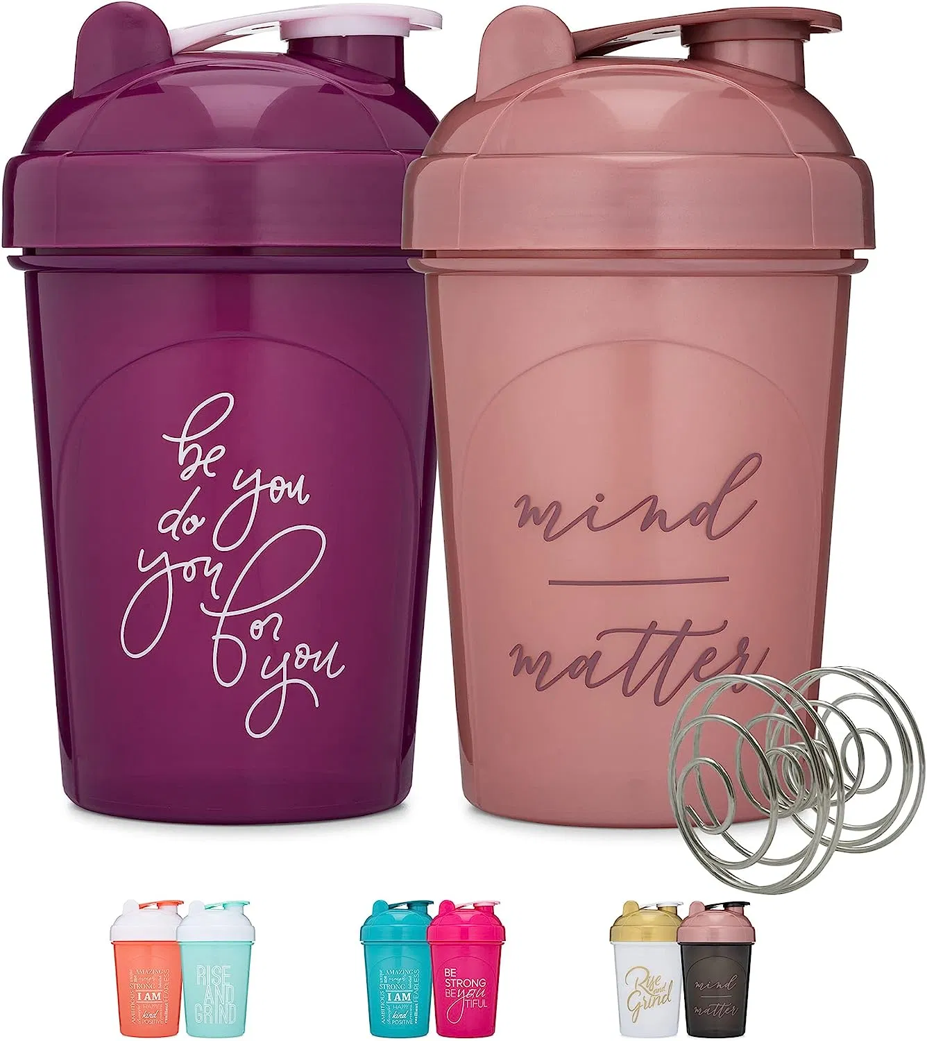 Wholesale Gym Fitness Sports BPA Free Plastic Custom Logo Gym Empty Protein Shaker Bottle with Shake Ball