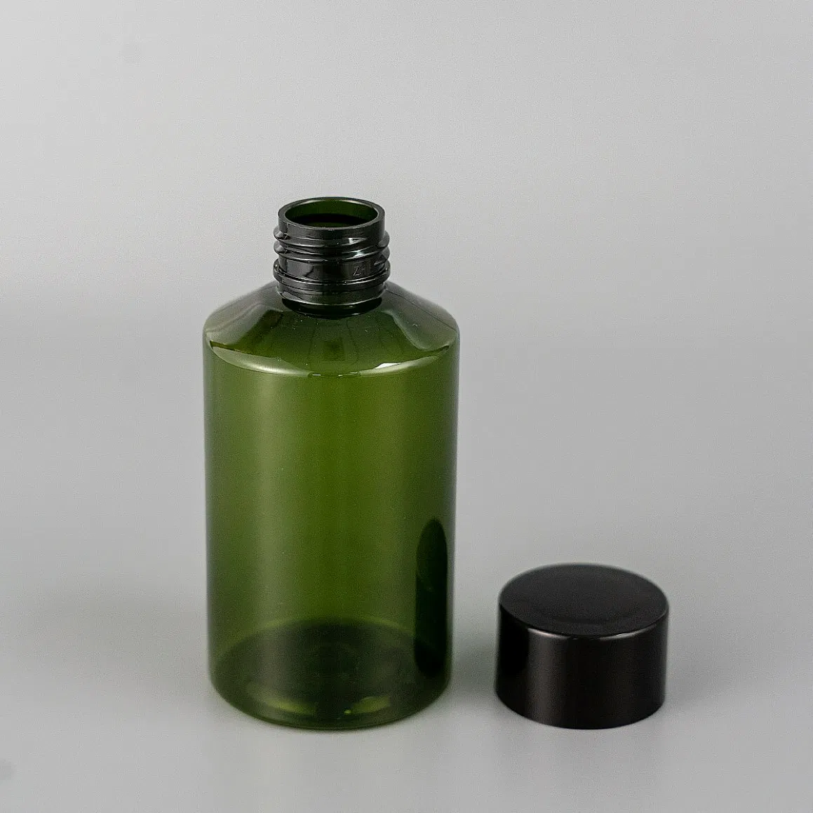 Food Grade Plastic Bottle Dark Green Color Thick Wall Toner Bottle 50ml Plastic Skin Care Bottle 150ml Screw Cap Medical Usage