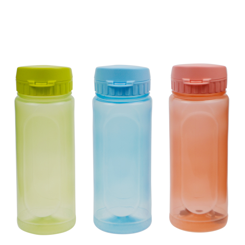 New Portable Plastic Milk Juice Clear Frosted Water Bottle Transparent Square Leak-Proof Outdoor Sport Travel Camping Bottle Drinkware