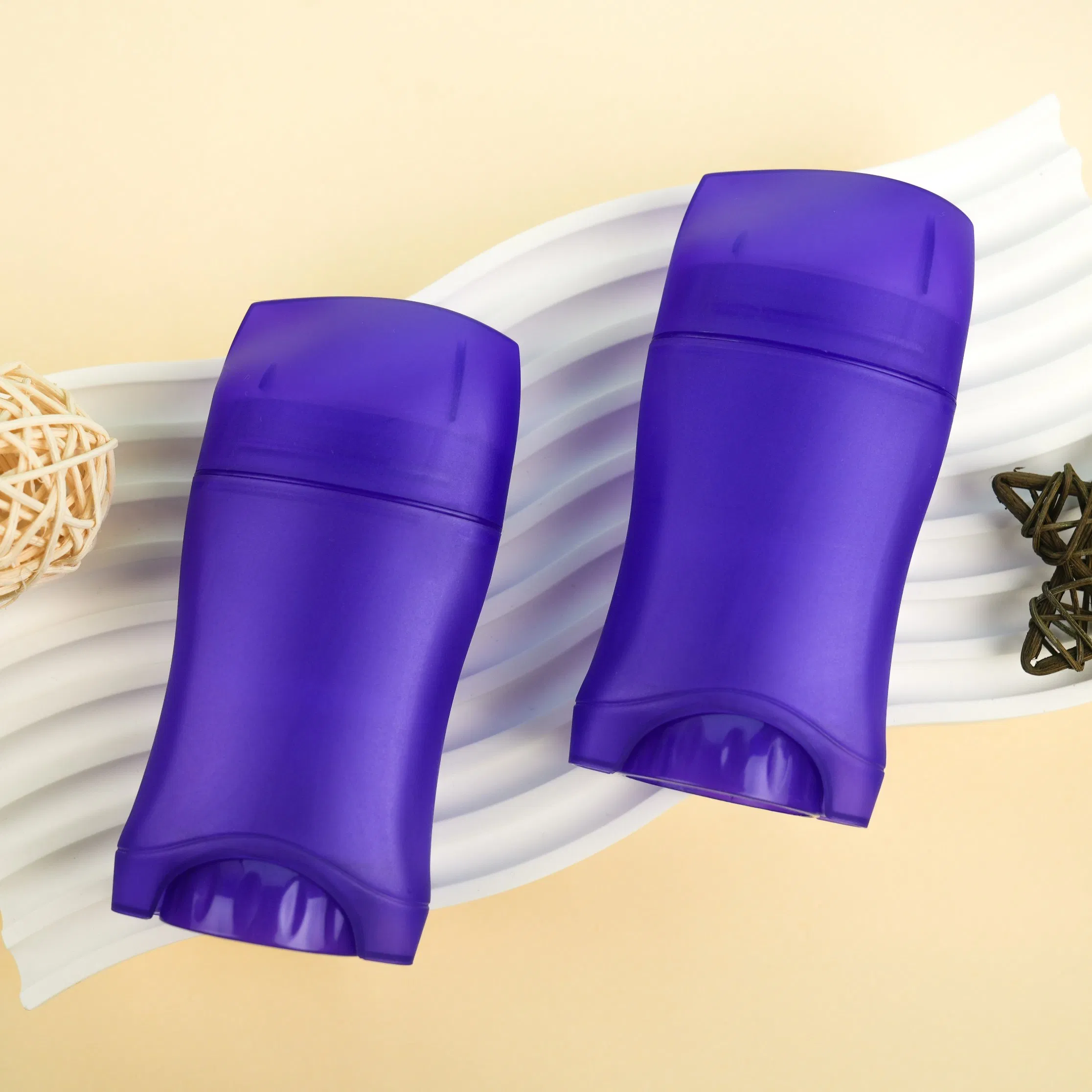 Purple Plastic Bottle Antiperspirant Body Refill Empty Deodorant Stick Bottle