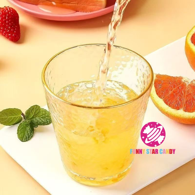 OEM Custom Drink Beverage Confectionery Instant Food 2 in 1 One Time Use Cups Sweets Honey Passion Fruit Tea Juice