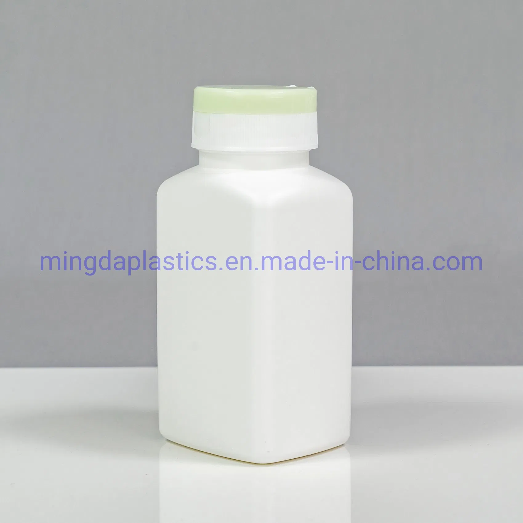 Good Quality 190cc Eco-Friendly Square Customized Food Medicine Grade Empty Plastic HDPE Bottle