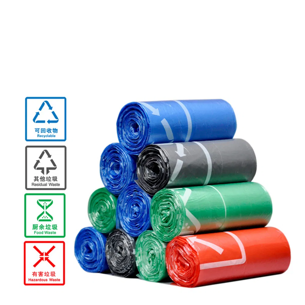 Disposable Plastic Gloves Food Grade for Household Use Recycled Materials with Hot Stamping Surface Treatment